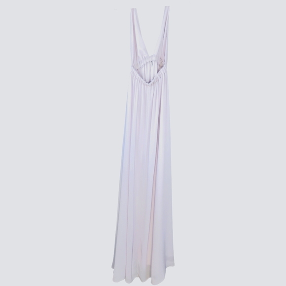 Show Me Your MuMu Luna Halter Maxi Dress Lavender Small Chiffon Flowy Boho - Picture 6 of 12